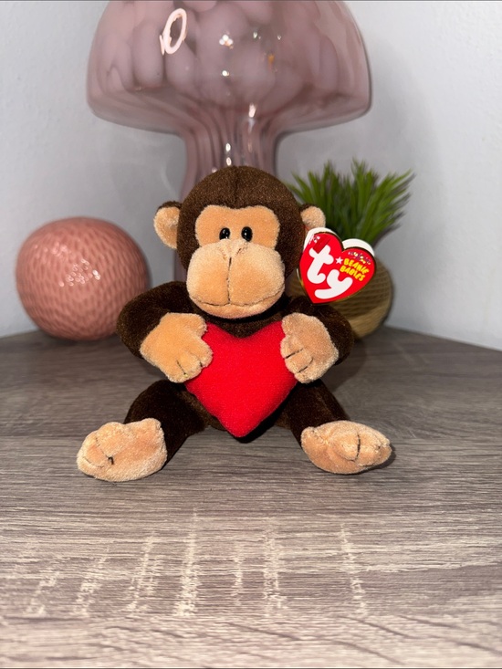 Ty Other - Ty Beanie Babies- D'vine the Monkey With Tags
